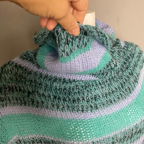 NWT Free People Cowl Neck Sweater Waterfall Combo Extra Small - Picture 4 of 10